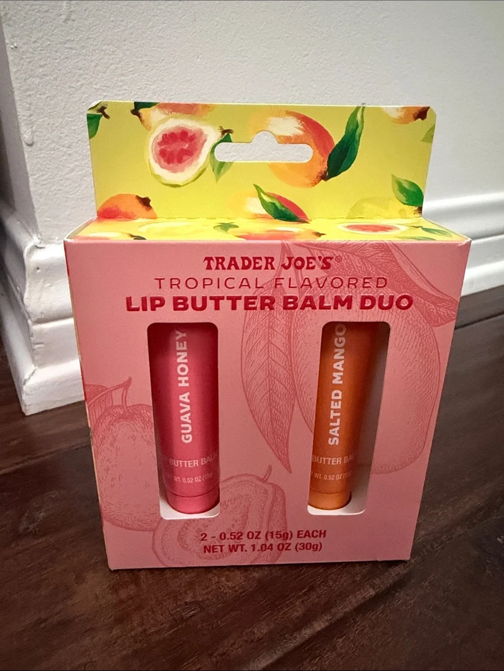 Limited Edition Lip Butter Balm Duo — Guava Honey (Pink) & Salted Mango (Orange)